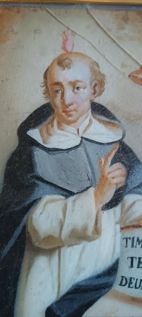 Ancient Glass Painting - Saint Vincent Ferrer-photo-3