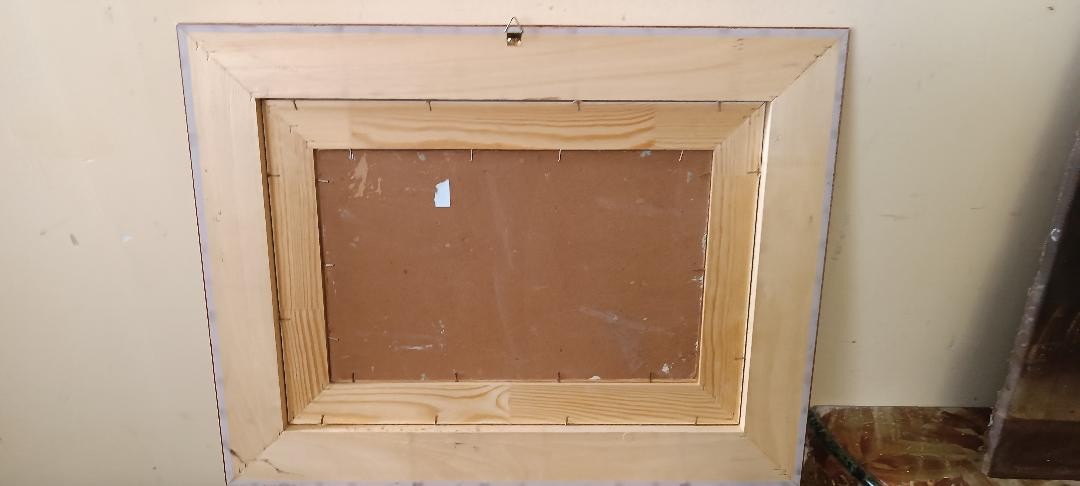 Peinture à l'huile sur carton, datée, non signée, fin du XIXe siècle, école italienne.-photo-5