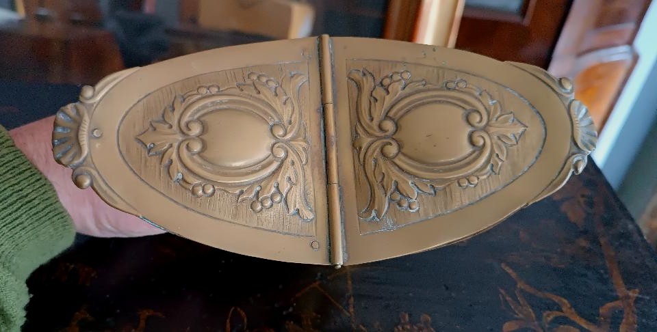 Porte-encens en cuivre repoussé, XIXe siècle, Italie-photo-1