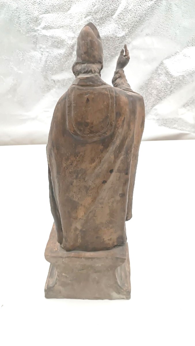 Sculpture En Terre Cuite Du XVIIIe Siècle - école émilienne De San Petronio (italie)-photo-3