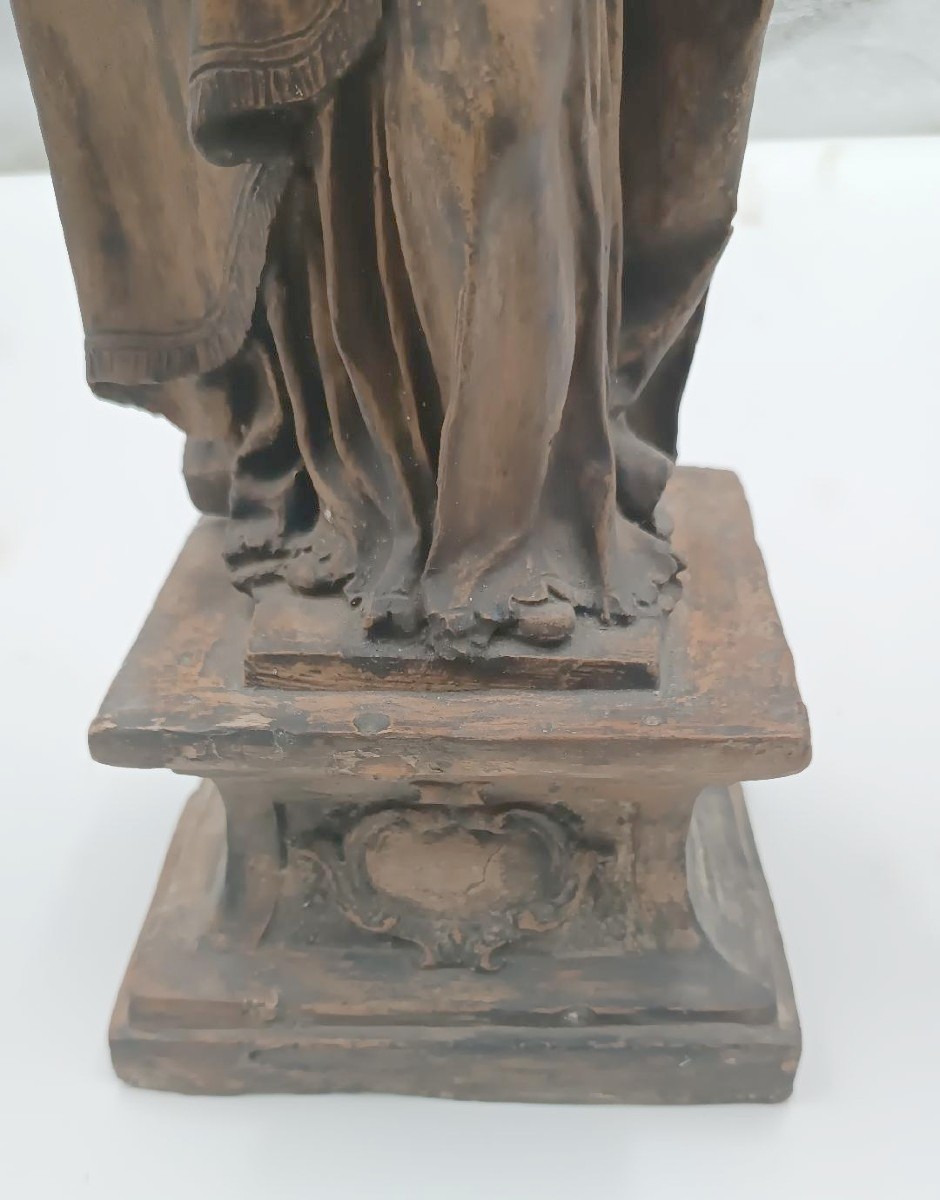 Sculpture En Terre Cuite Du XVIIIe Siècle - école émilienne De San Petronio (italie)-photo-6