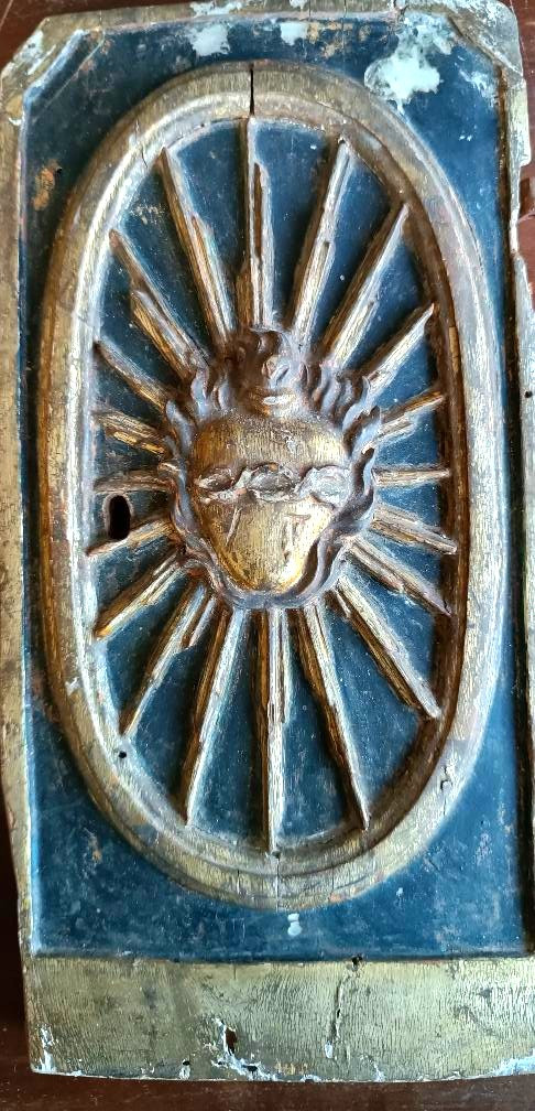 Antique Frieze From A Tabernacle, 17th Century, Italy- H.29,5 Cm-photo-3