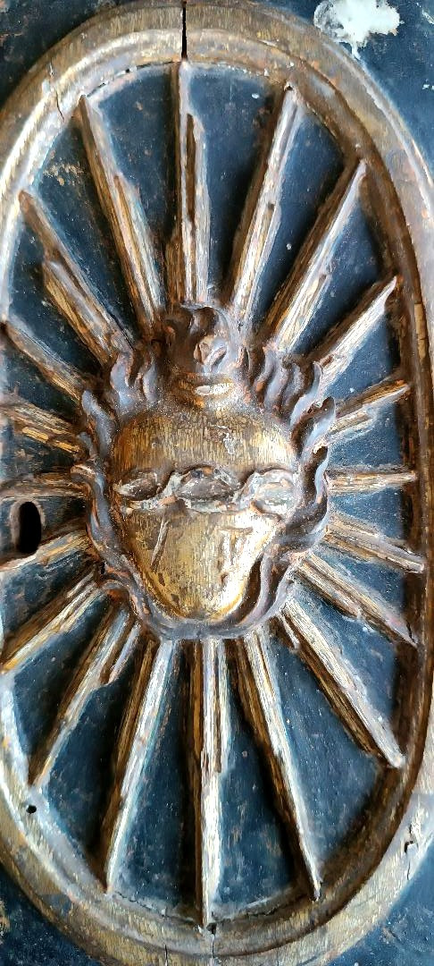 Antique Frieze From A Tabernacle, 17th Century, Italy- H.29,5 Cm-photo-4