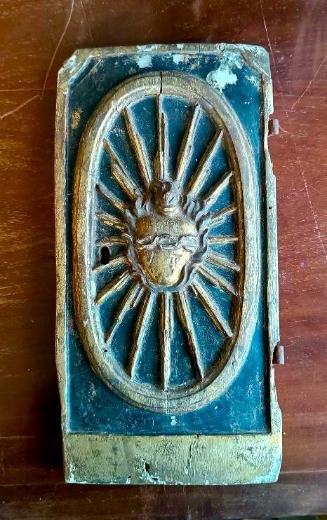 Antique Frieze From A Tabernacle, 17th Century, Italy- H.29,5 Cm