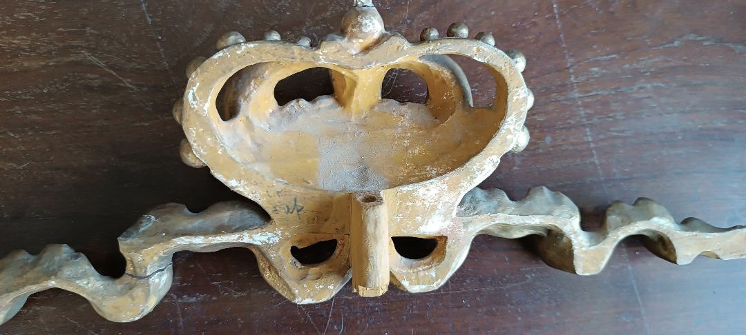 Antique Gilded Wooden Frieze, Tuscany, 18th Century-photo-2