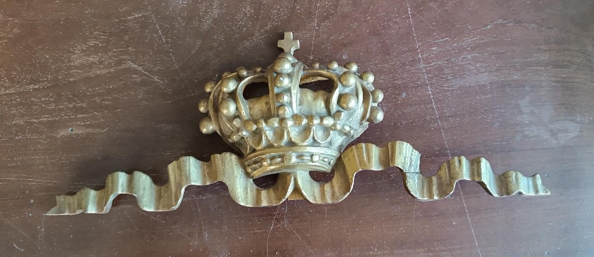 Antique Gilded Wooden Frieze, Tuscany, 18th Century