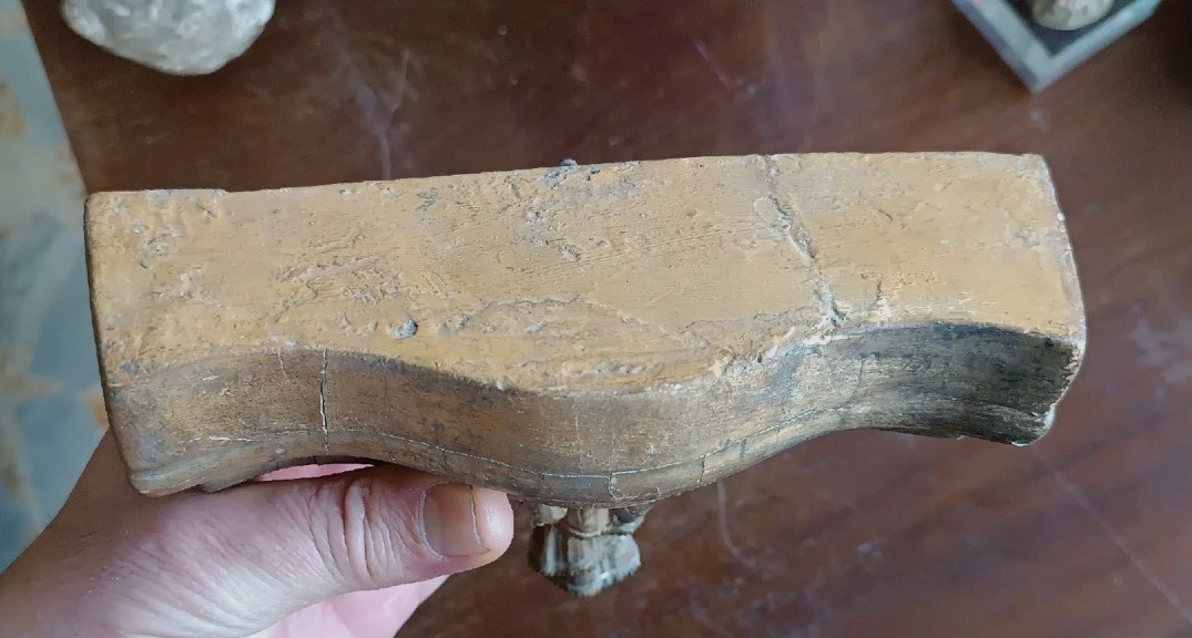 Antique Gilded Wooden Frieze, Corbel, Shelf-photo-3