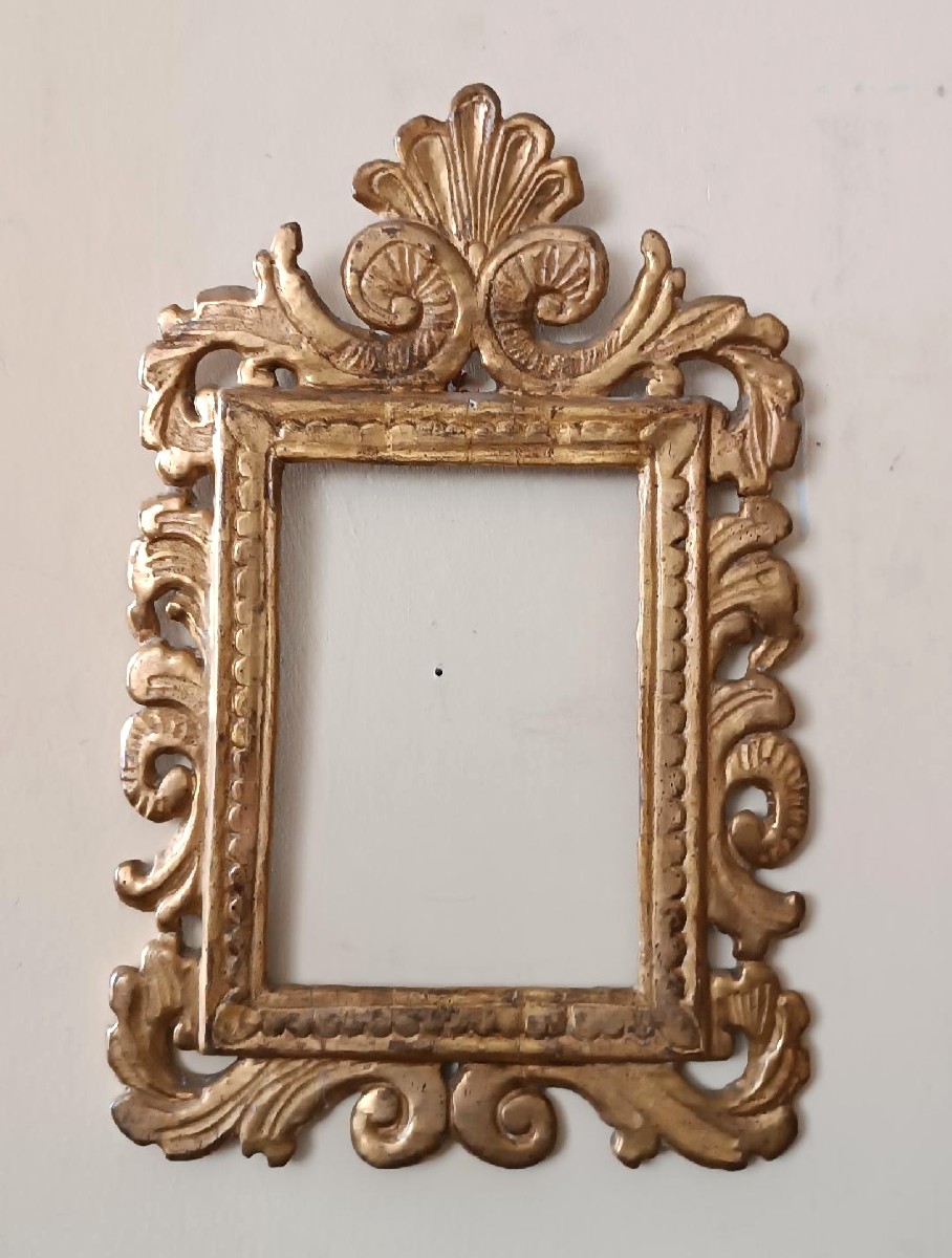 Antique 18th-century Gilded Wooden Frame-photo-2
