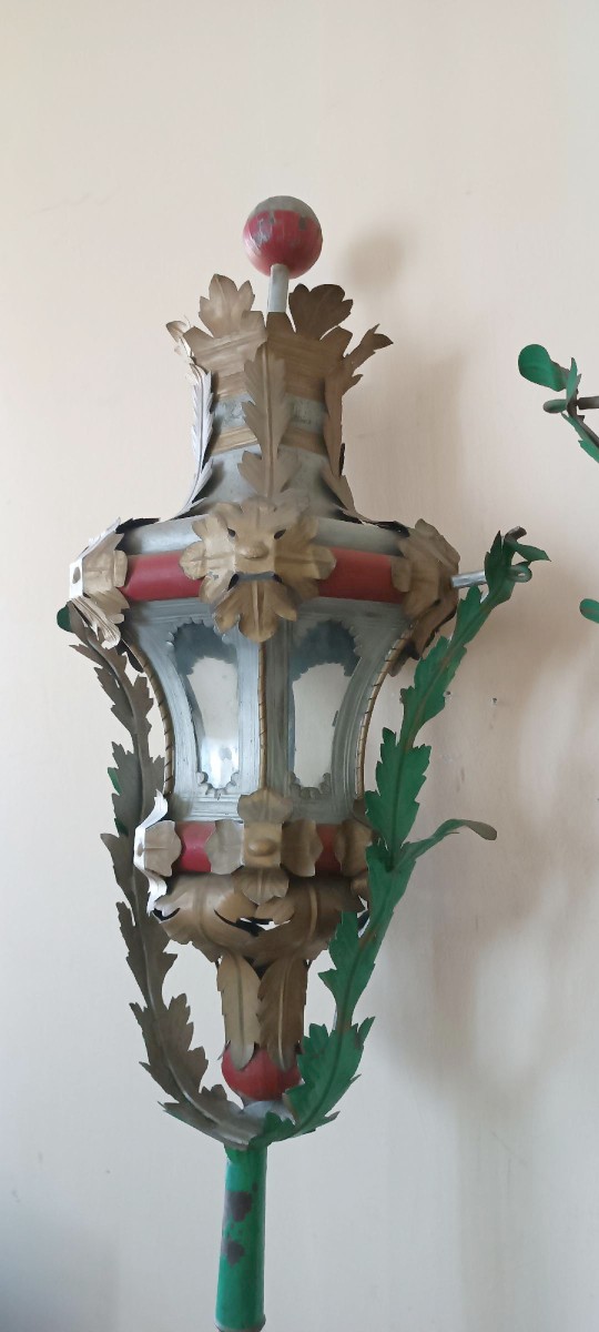 Paire de lanternes toscanes du début du XIXe siècle-photo-1