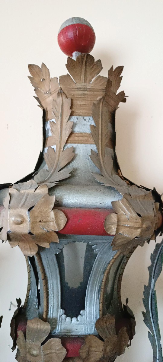 Paire de lanternes toscanes du début du XIXe siècle-photo-2