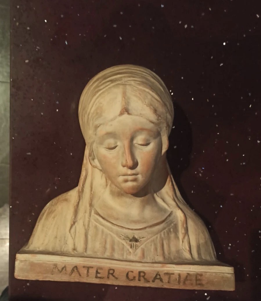 Terracotta Sculpture: Bust Of The Madonna, Signed By A. Neri (alfredo Neri), Early 20th Century-photo-4