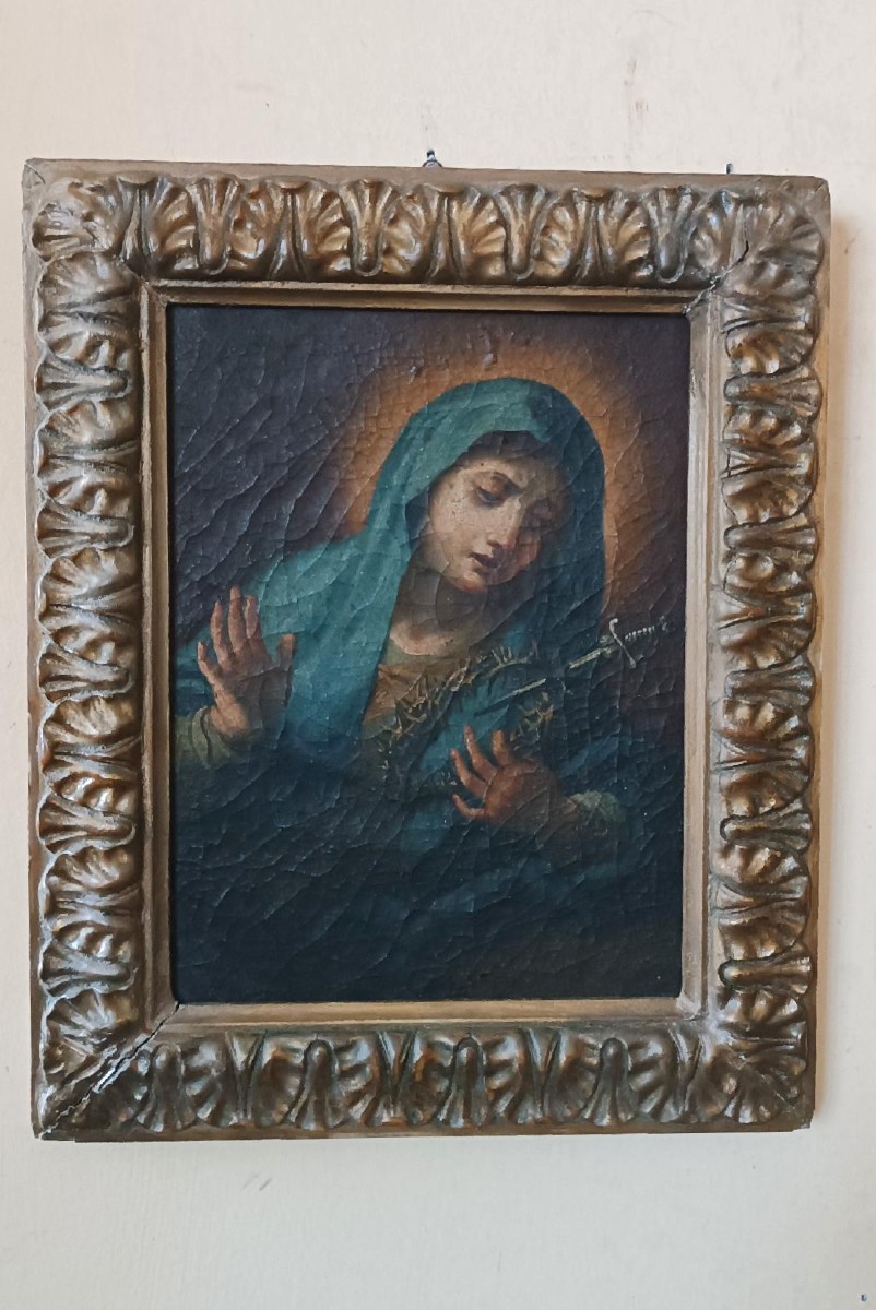 Antique Oil Painting On Canvas, 