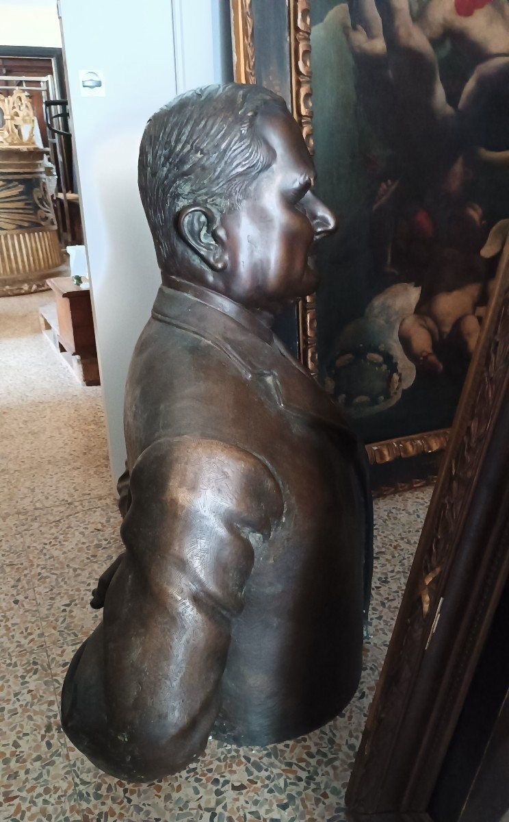Large Bronze Sculpture From The Early 1900s, Signed By The Marinelli Foundry In Florence -photo-3