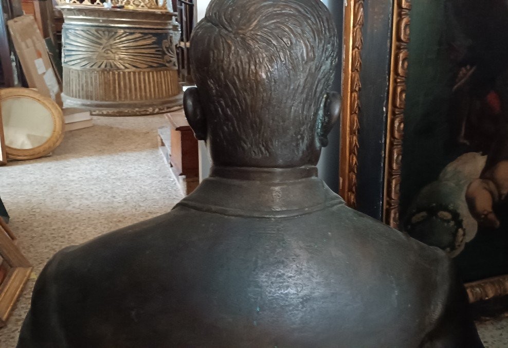 Large Bronze Sculpture From The Early 1900s, Signed By The Marinelli Foundry In Florence -photo-3