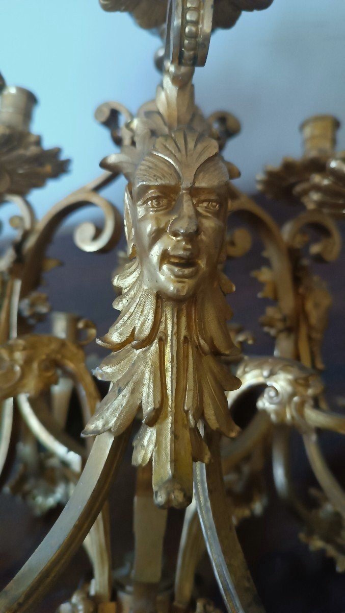 Grand Bougeoir En Bronze Doré Au Mercure, Seconde Moitié Du XIXe Siècle-photo-6