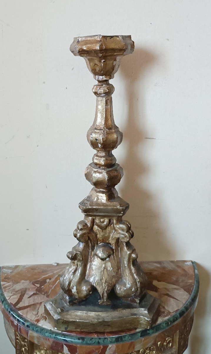 chandelier baroque ancien en bois