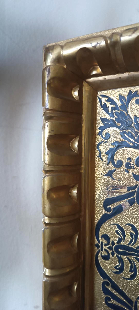 Antique Gilded Wooden Frame In The Renaissance Style 88x69,5 Cm-photo-6