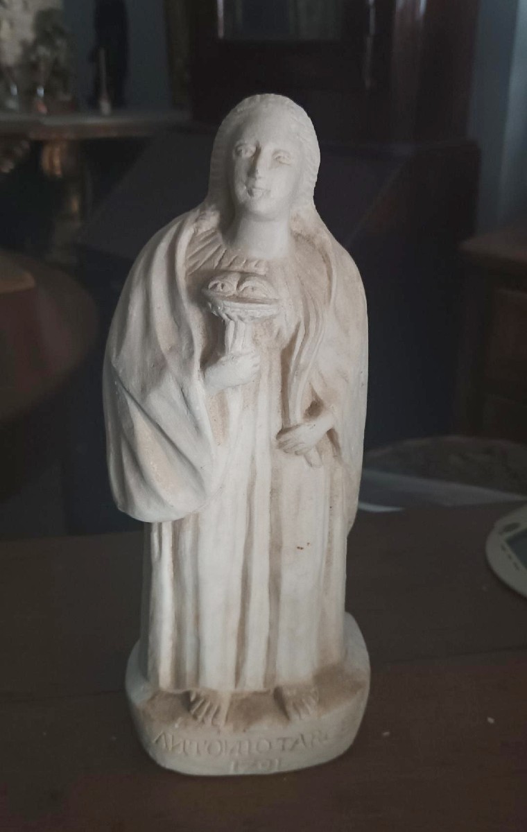 Ancient Marble Sculpture Depicting Saint Lucy-photo-1