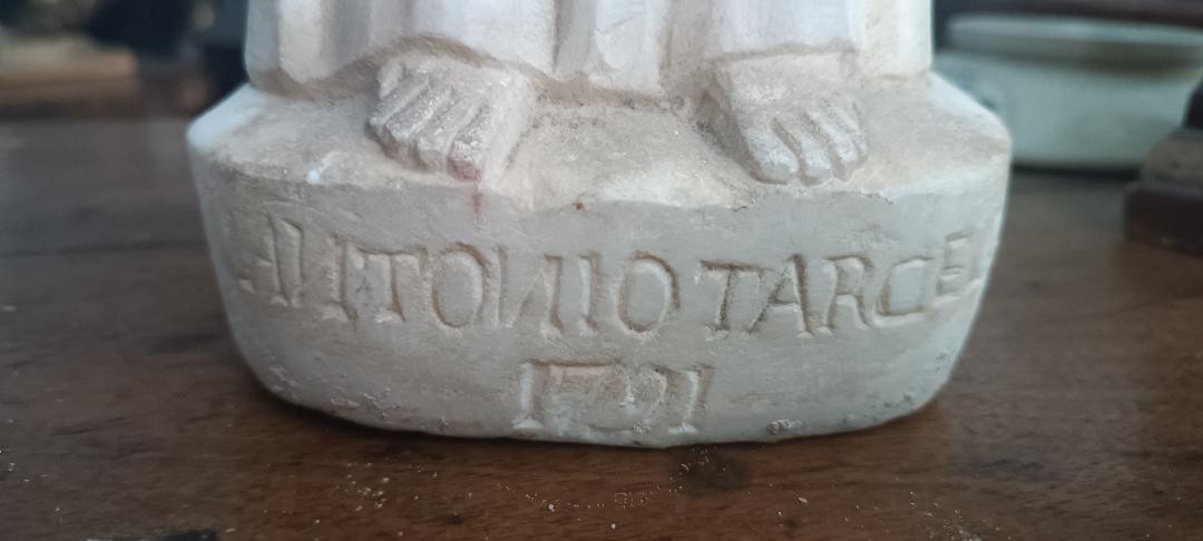 Ancient Marble Sculpture Depicting Saint Lucy-photo-2