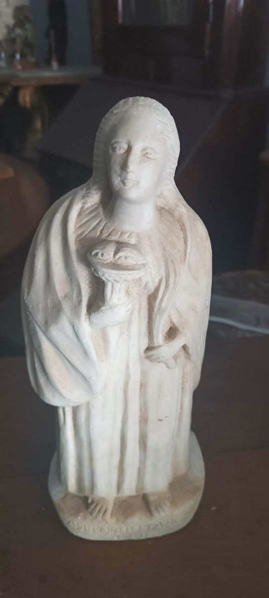 Ancient Marble Sculpture Depicting Saint Lucy