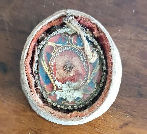 18th-century Silver-plated Wooden Reliquary Containing A Relic Of Saint Justus-photo-2