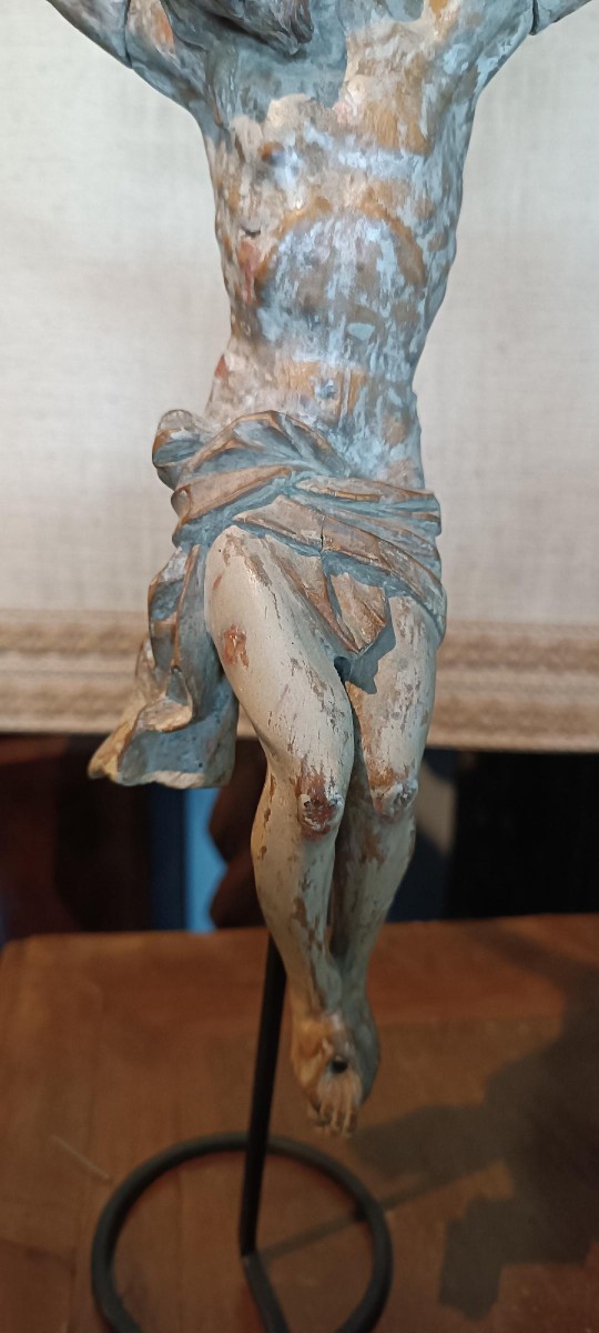 17th-century Polychrome Wooden Statue Of Christ, Italy-photo-1
