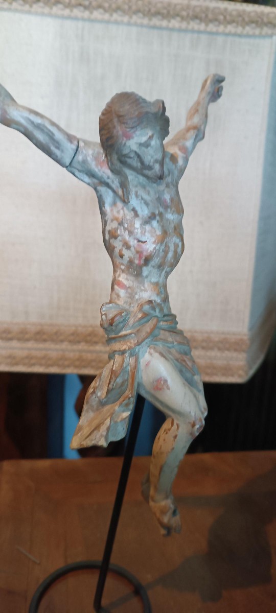 17th-century Polychrome Wooden Statue Of Christ, Italy-photo-4