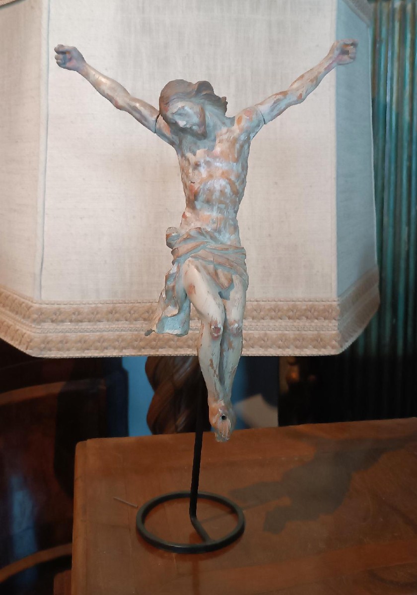 17th-century Polychrome Wooden Statue Of Christ, Italy