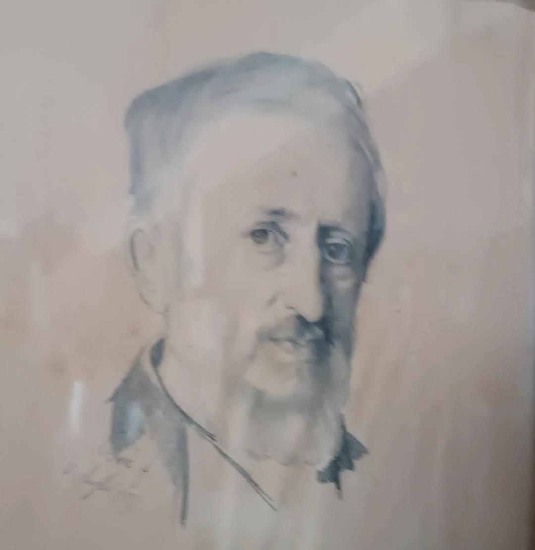 Dessin Au Crayon Sur Papier - Portrait De Cesare Altoviti - Antonio Ciseri 1871-photo-4