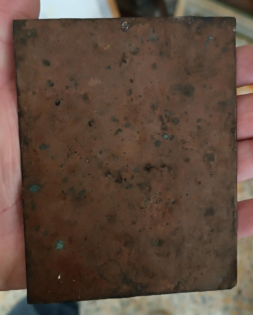 An Antique Painting On Copper Depicting The Virgin Mary, 17th–18th Century-photo-3