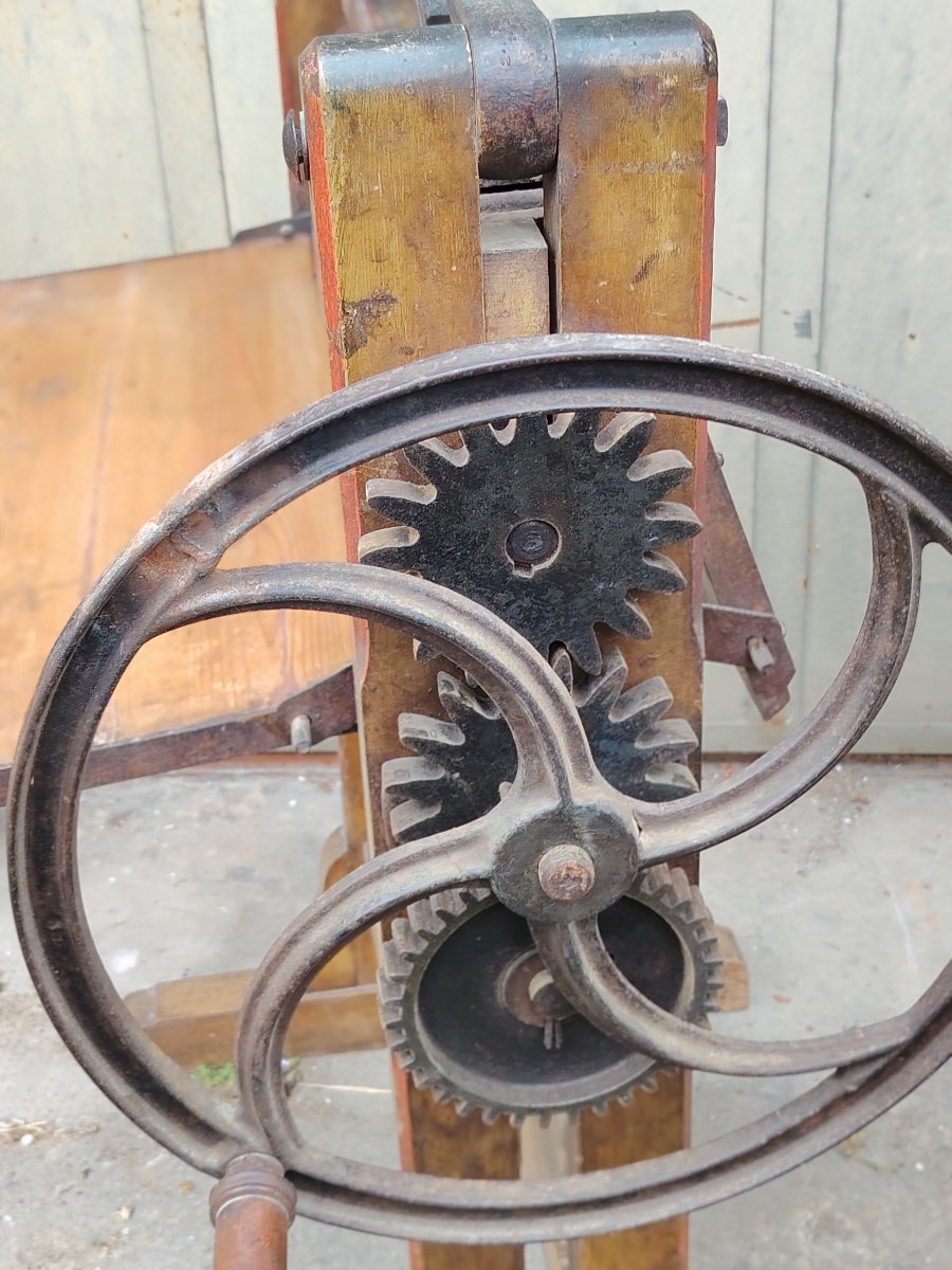 rare essoreuse Monopol Mangel, allemande de la fin du 19ème siècle.-photo-4