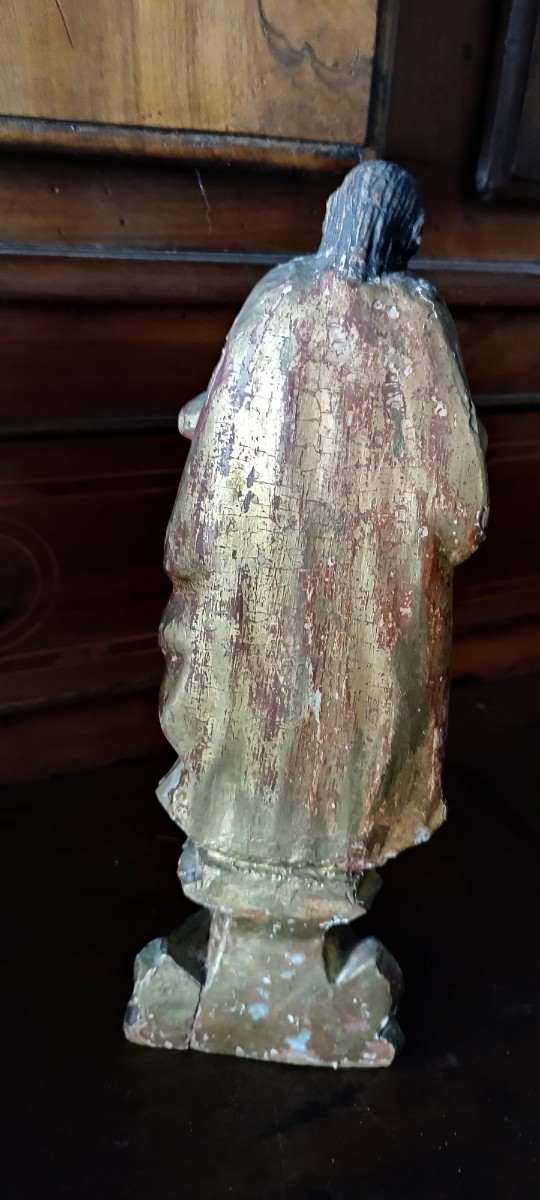 ancienne sculpture en bois doré-photo-1