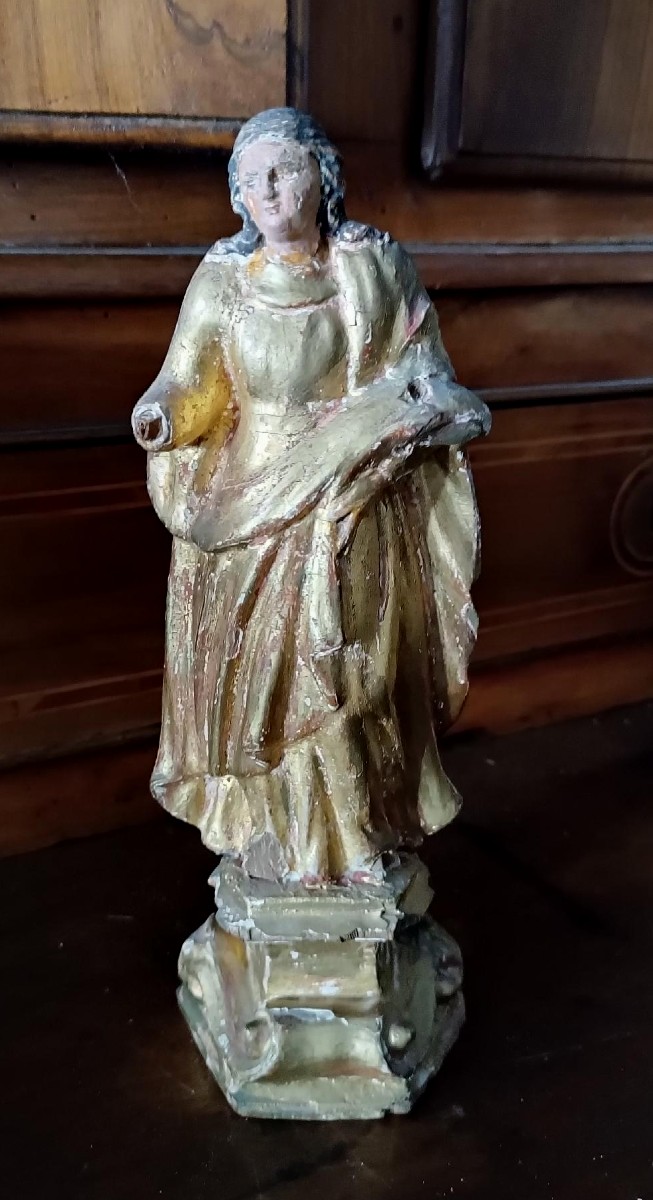 ancienne sculpture en bois doré