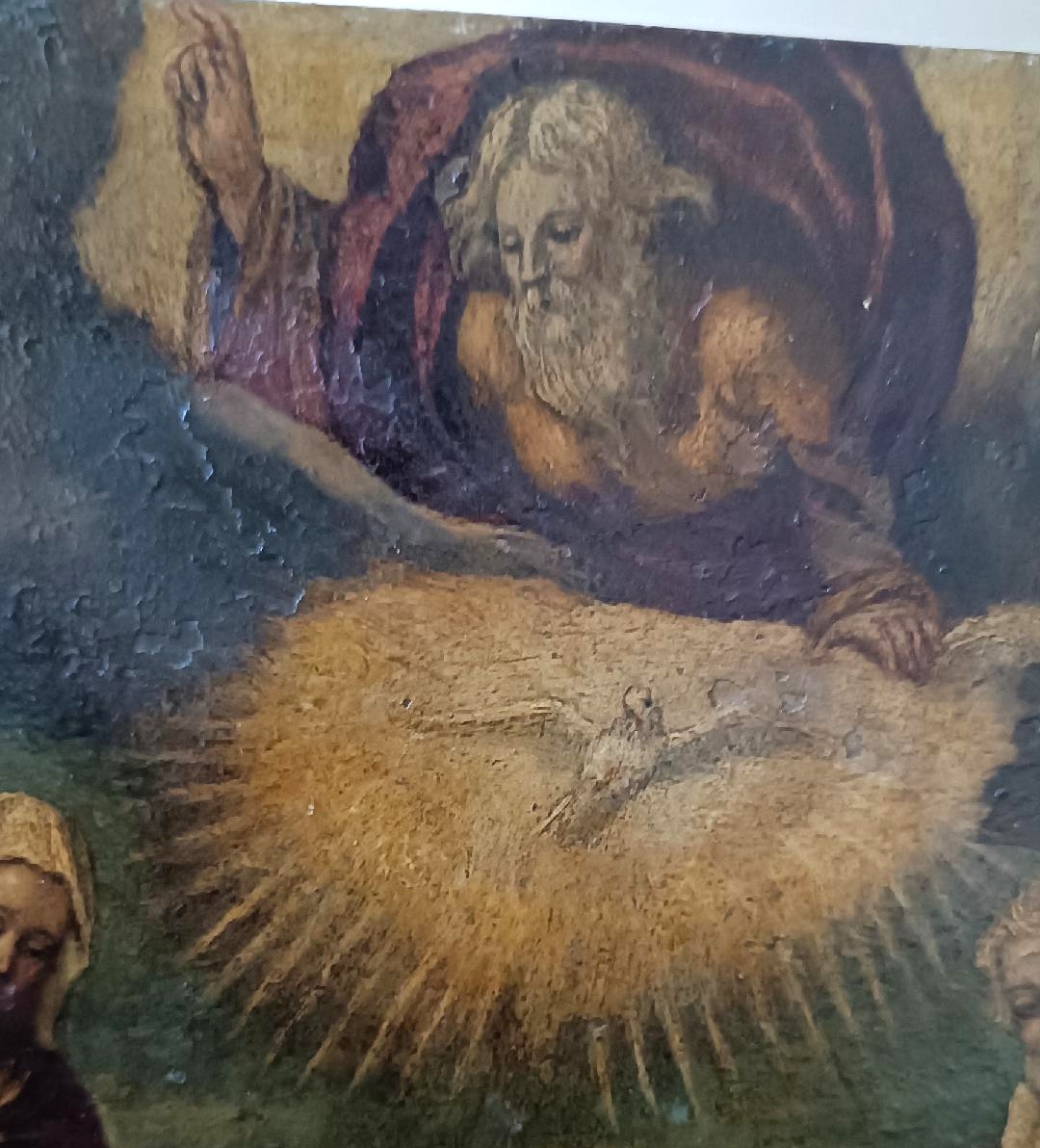 Peinture ancienne sur cuivre - Sainte Famille - XVIIIe siècle-photo-6