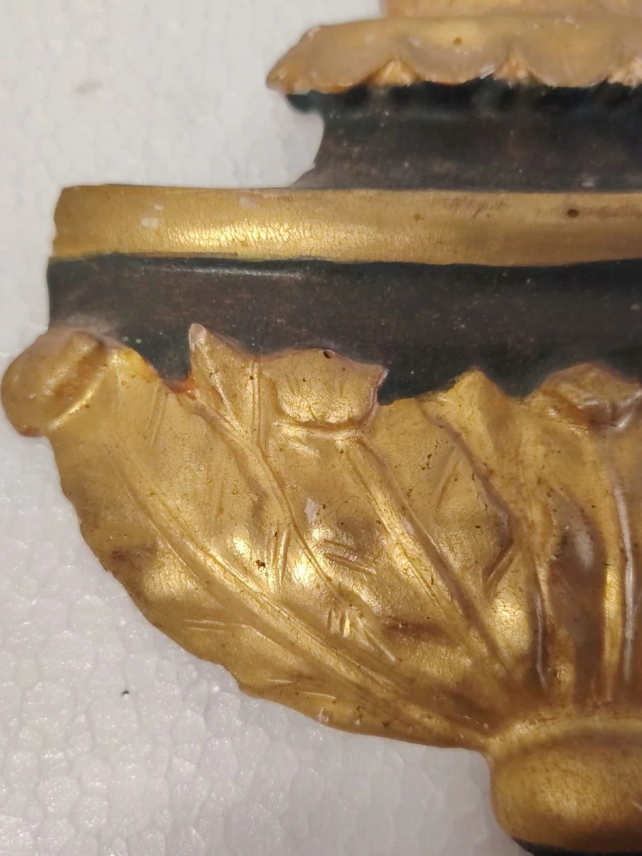 Large Gilded Wooden Frieze, Late 18th Century, Neoclassical-photo-2