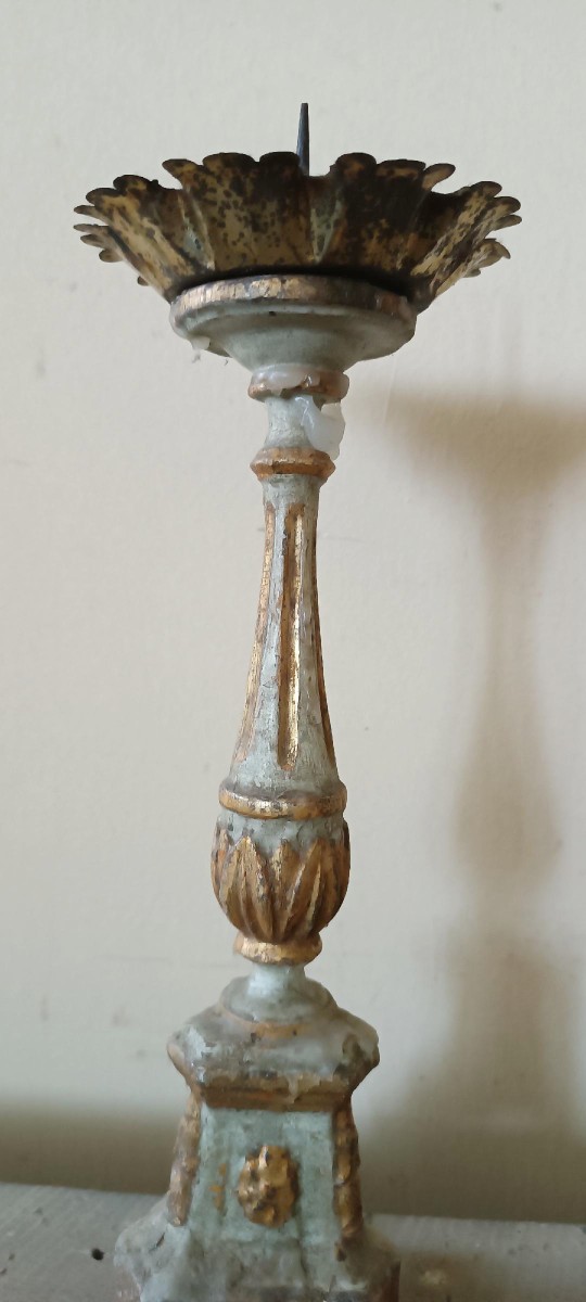 Antique Candlestick From The Late 18th Century, Tuscany-photo-4