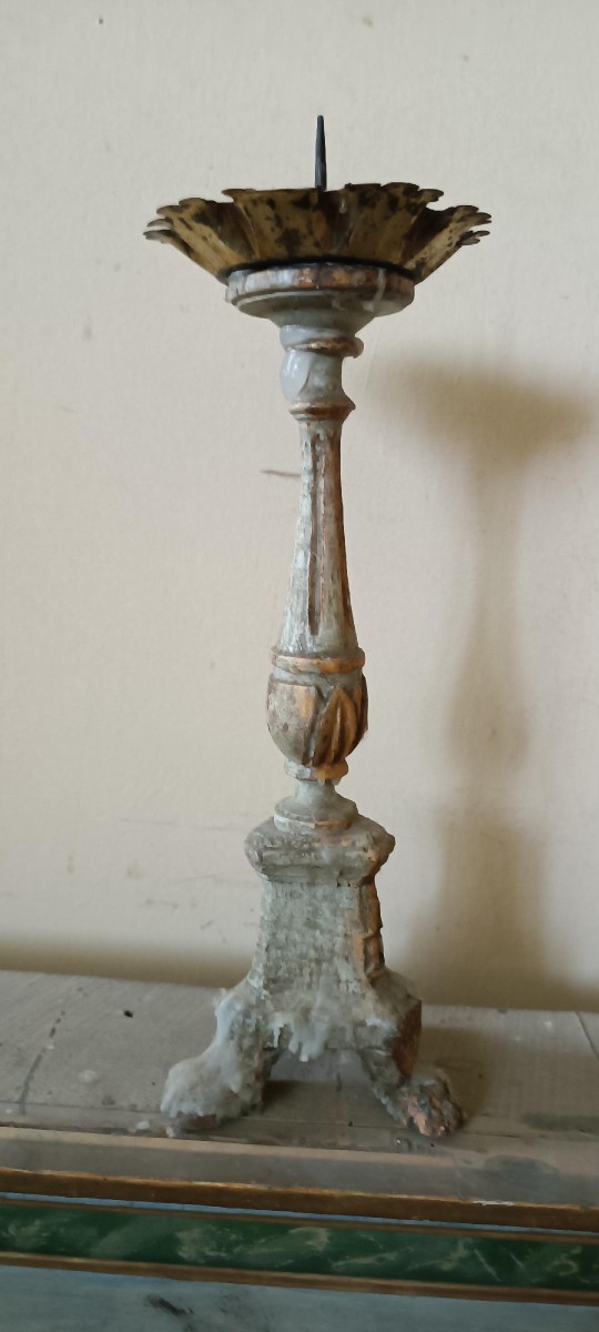 Antique Candlestick From The Late 18th Century, Tuscany-photo-1
