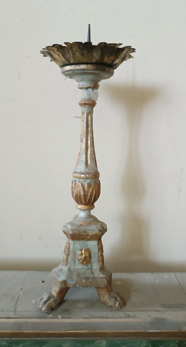 Antique Candlestick From The Late 18th Century, Tuscany