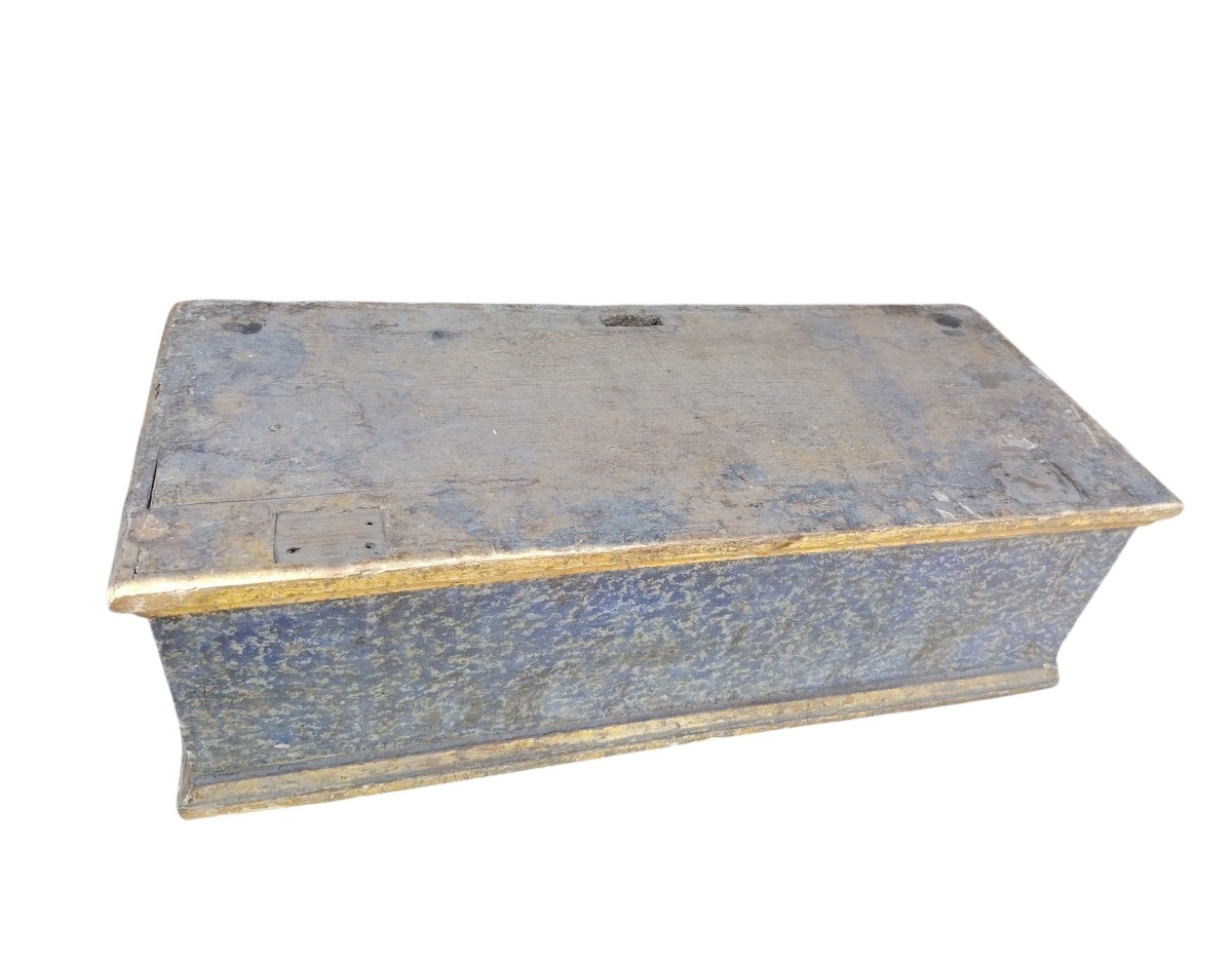 Antique Lacquered And Gilded Wooden Base. 18th Century, Italy-photo-2
