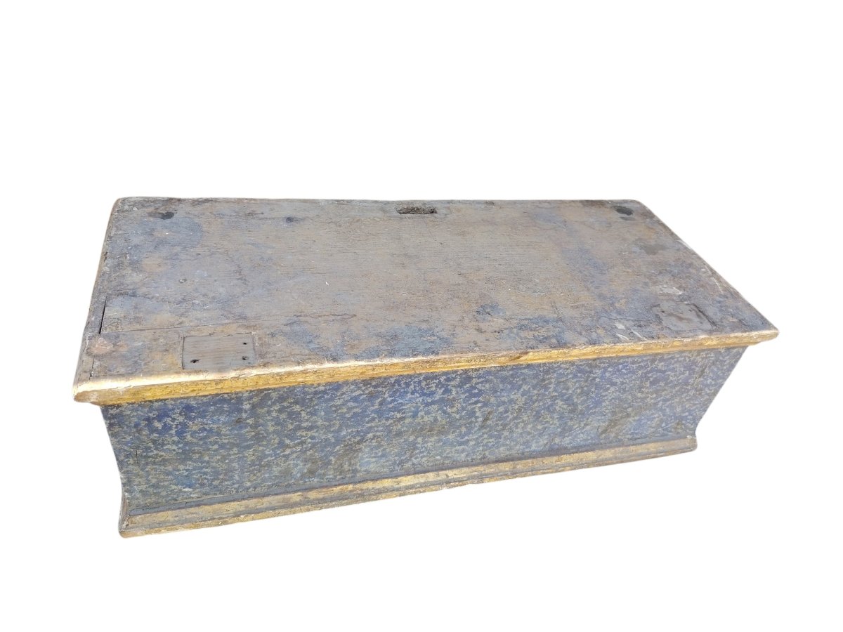 Antique Lacquered And Gilded Wooden Base. 18th Century, Italy-photo-2