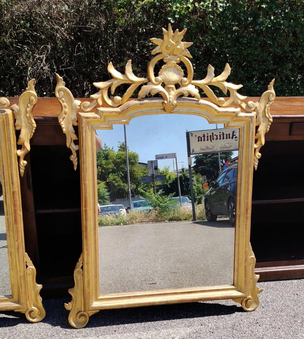 Paire de miroirs anciens Louis-Philippe-photo-3