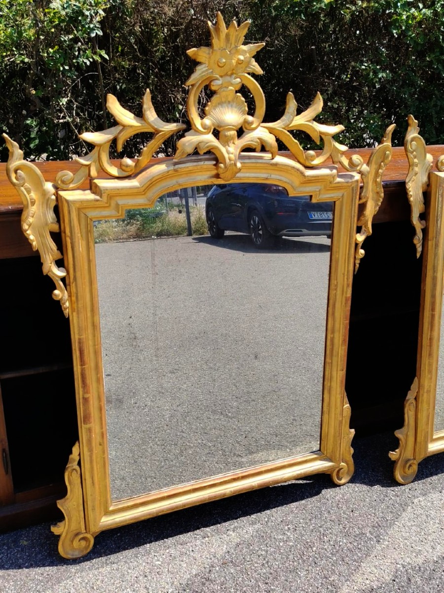 Paire de miroirs anciens Louis-Philippe-photo-4