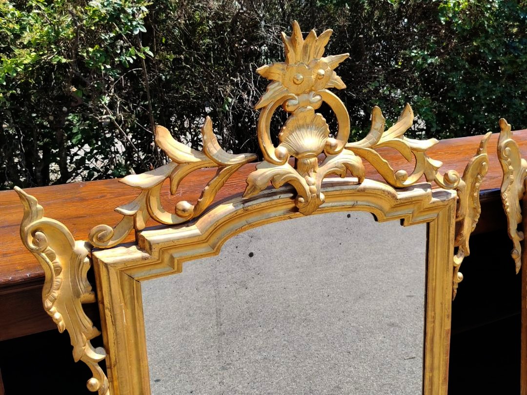 Paire de miroirs anciens Louis-Philippe-photo-2