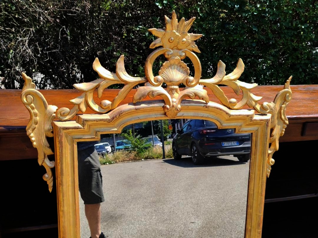 Paire de miroirs anciens Louis-Philippe-photo-6