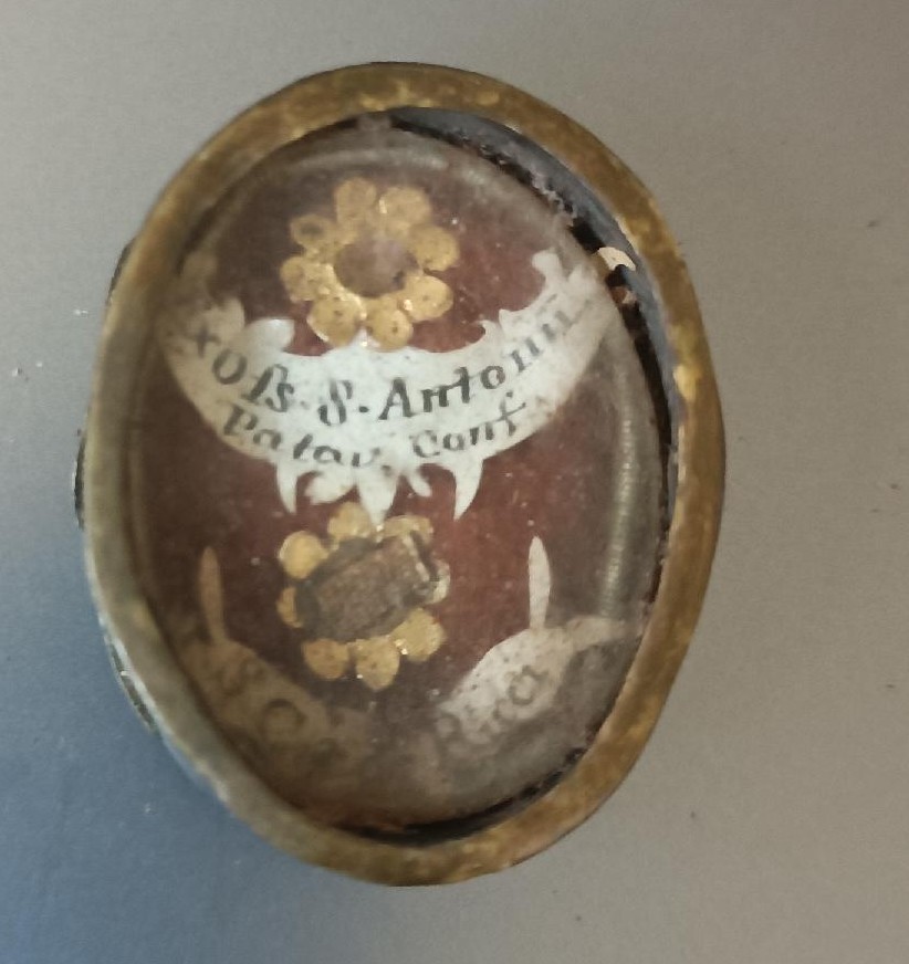 Antique Double Reliquary Of Saint Anthony Of Padua And Saint Catherine De Ricci-photo-4
