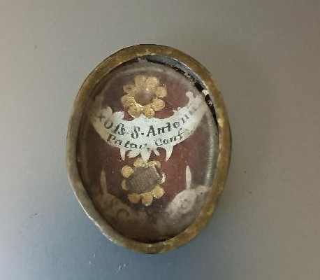 Antique Double Reliquary Of Saint Anthony Of Padua And Saint Catherine De Ricci