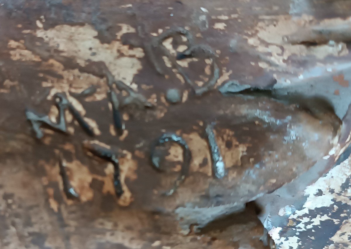 Grande Sculpture En Plâtre, Crèche Berger De La Fin Du XVIIIème Siècle H.58 CM-photo-6