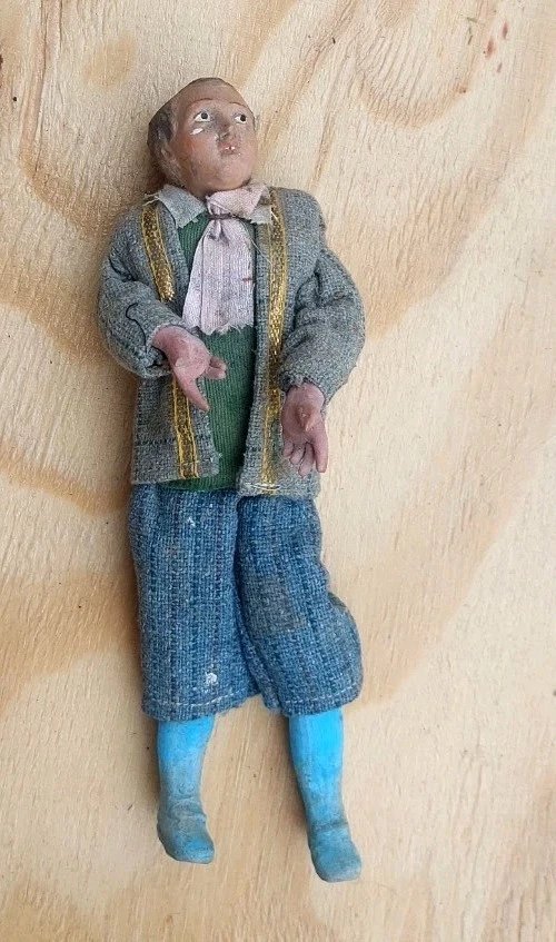 Antique Italian Terracotta Figurine From The Late 18th To Early 19th Century-photo-3