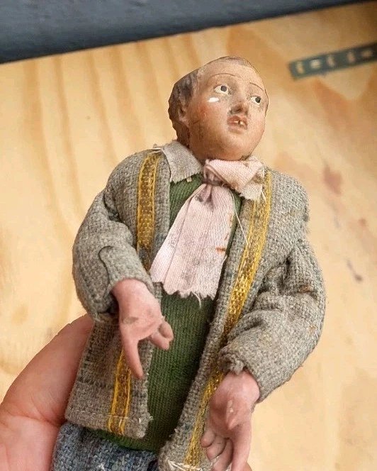 Antique Italian Terracotta Figurine From The Late 18th To Early 19th Century-photo-2