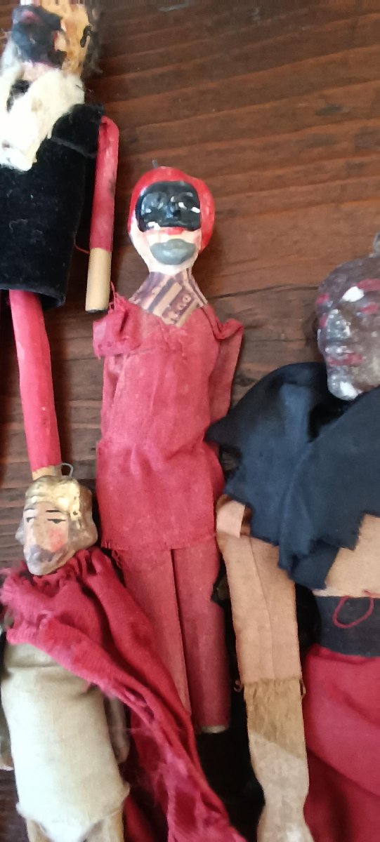 Lot de 20 marionnettes en terre cuite, XIXe siècle, Italie-photo-7